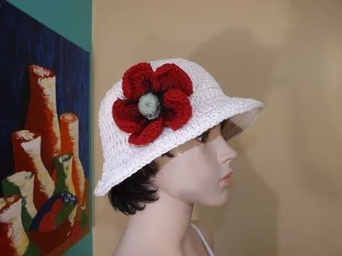 Crochet Sombrero de sol - YouTube