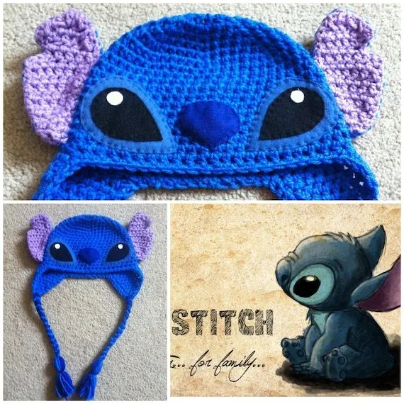 Crochet Stitch Experiment 626 Beanie/Hat Lilo And por Potterfreakg