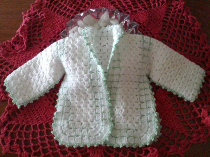 Crochet y vos!!!: Saquito para bebe | crochet | Pinterest | Bebe ...