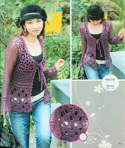 Crochetemoda: Crochet Japonês - Blusas