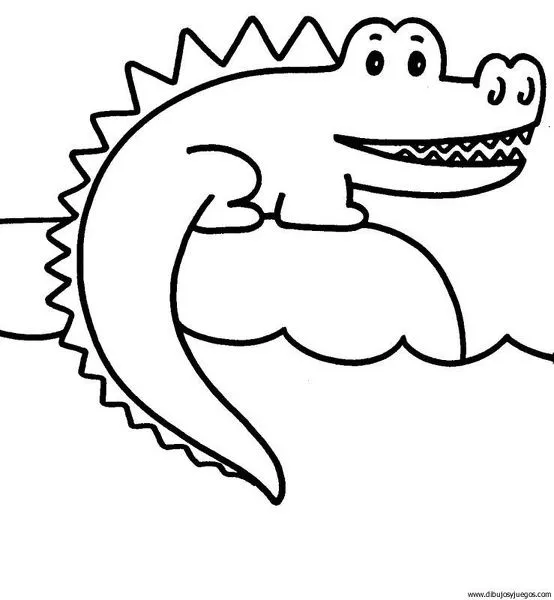 crocodilo | Dibujos y juegos, para pintar y colorear