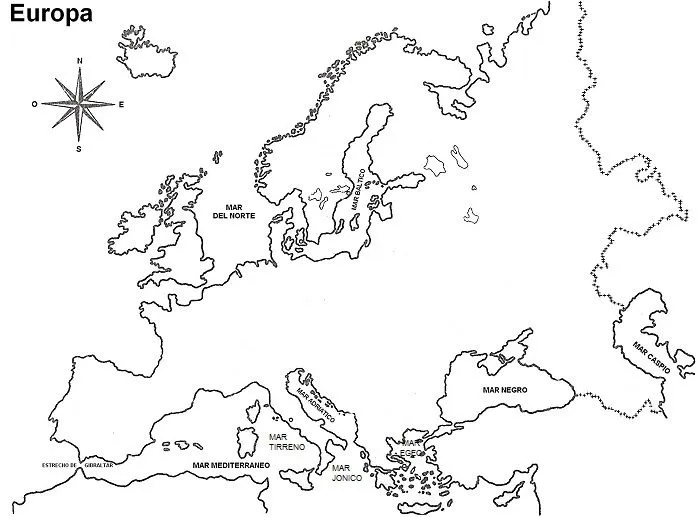 Croquis del mapa de Europa | SocialHizo