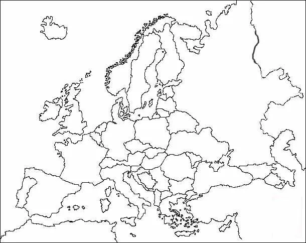 Croquis del mapa de europa politico - Imagui