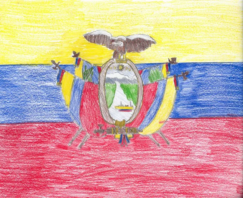 Cross of Arms. Ecuador's Flag. - Escudo de Armas. Bandera de Ecuador -  Creative Connections
