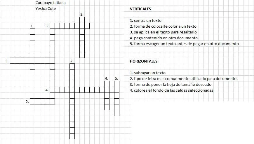 Crucigrama Excel 9-5 | Carlos Miguel Navas