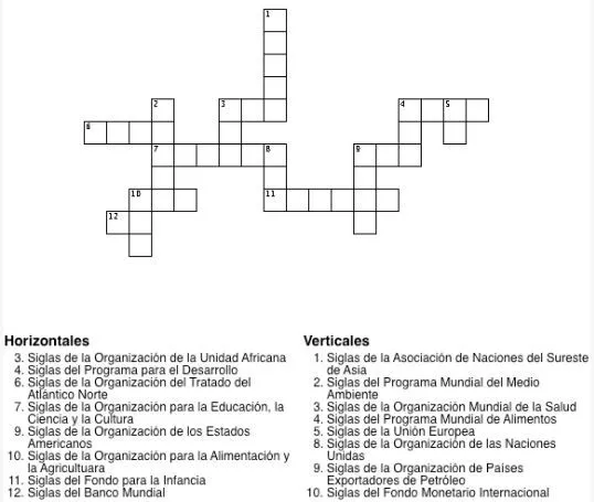 Crucigramas con respuestas para niños - Imagui