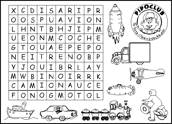 Crucigramas y sopas de letras para niños de primaria para imprimir ...