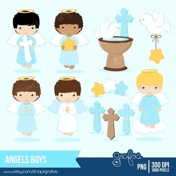 Vectores angelitos bautizo gratis - Imagui