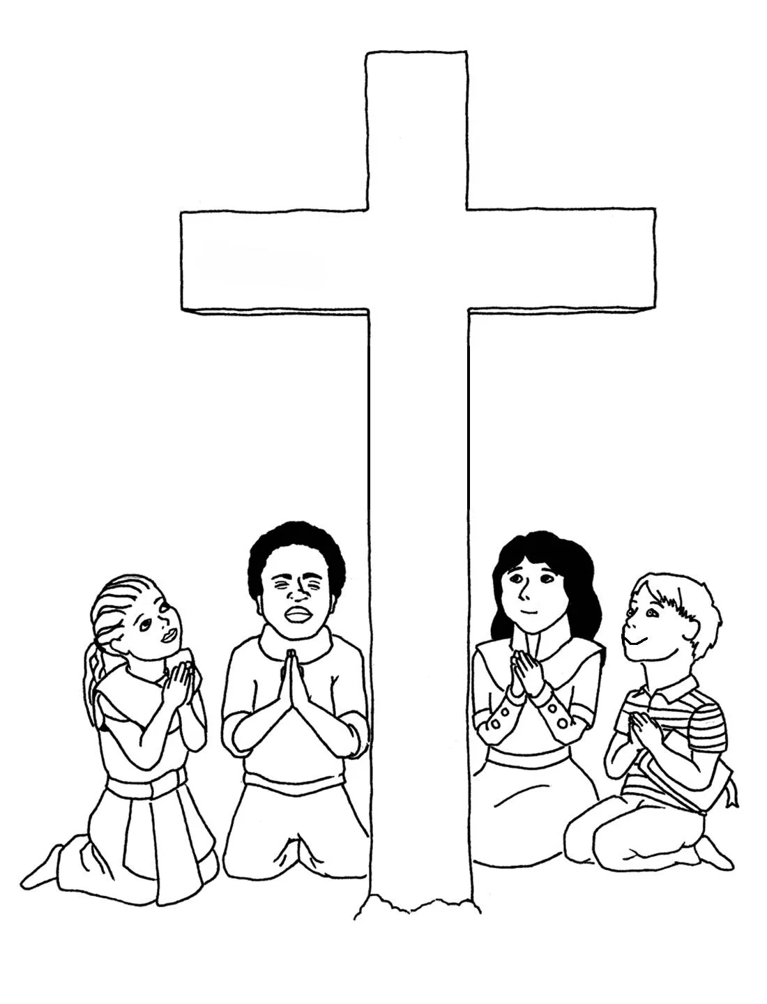 Dibujos de familias orando - Imagui