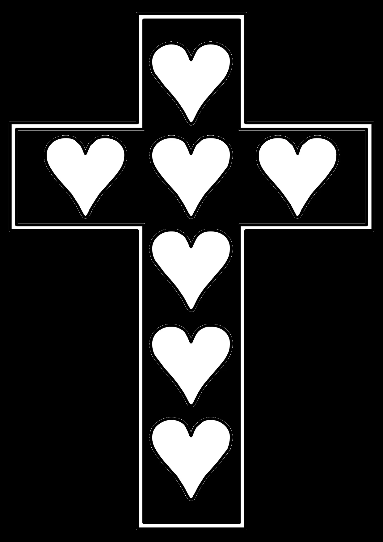 ▷ Cruz para Colorear | Cruces Para Imprimir, Recortar y Pintar