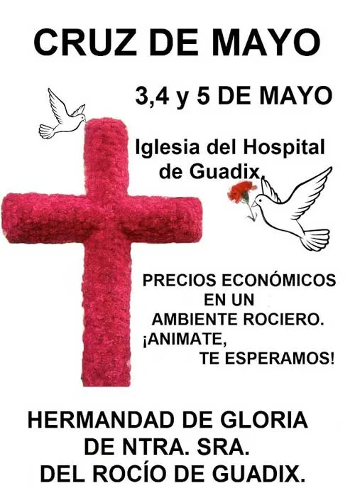 Cruz de mayo de la Hermandad del Rocío - 3 al 4 de Mayo - Guadix y comarca  elaccitano.com