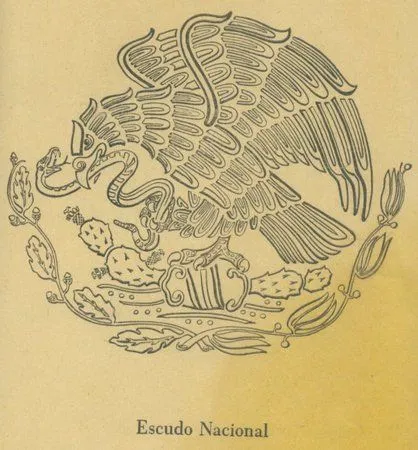 Dibujo del escudo nacional mexicano - Imagui