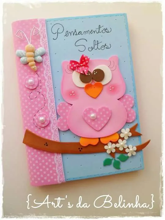 cuaderno decorado con goma eva on Pinterest | Patchwork Embutido ...