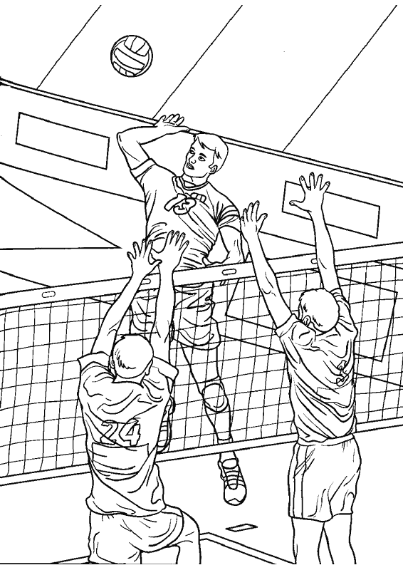 Dibujos para pintar de voleibol - Imagui