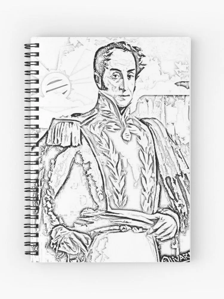 Cuaderno de espiral for Sale con la obra «Dibujo a lápiz Simón Bolívar» de  Impact Shop (3.5k) | Redbubble