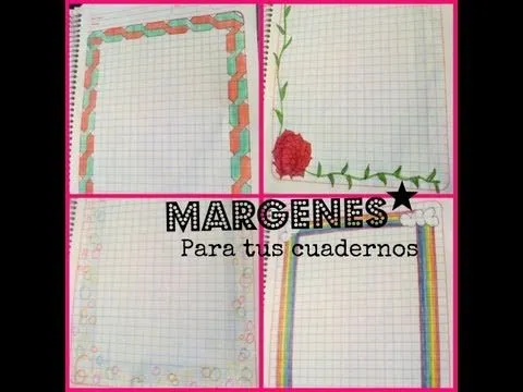 Márgenes Para Tus Cuadernos ✎⚝ - YouTube