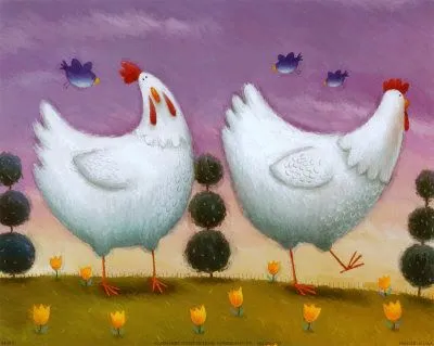 Un cuadro de Van Gogh, en Oregon: Las gallinas felices