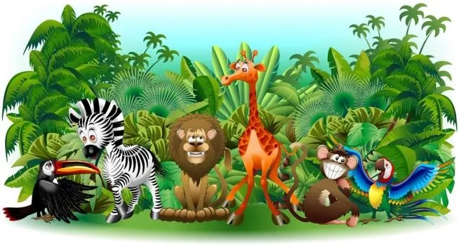 Cuadros de animales de la selva - Imagui