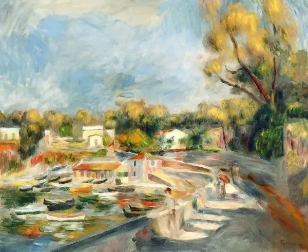 Cuadro Paisaje en Cagnes, cuadro de Renoir.
