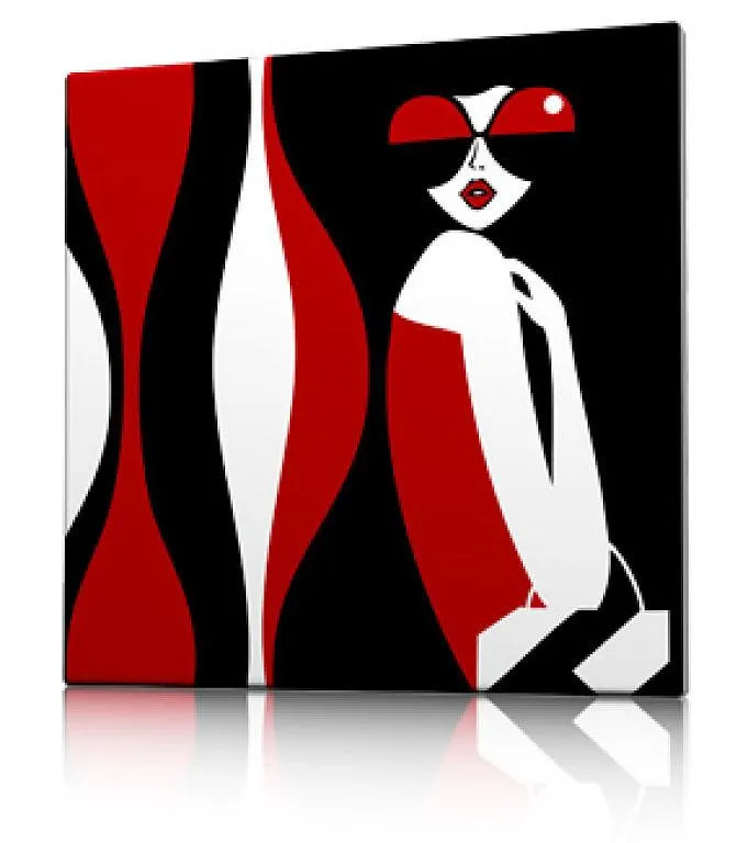 cuadro rojo blanco negro (4) | Aprender manualidades es facilisimo. cuadro rojo blanco negro (4) | Aprender manualidades es facilisimo.