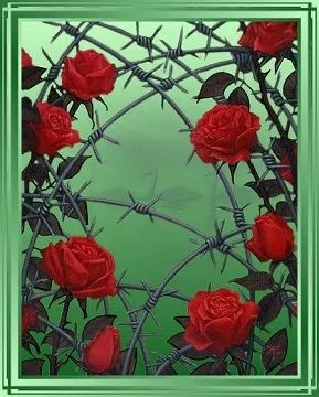 Cuadro con rosas y espinas - Imagenes Gratis