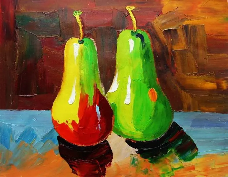 Pinturas modernas de frutas - Imagui