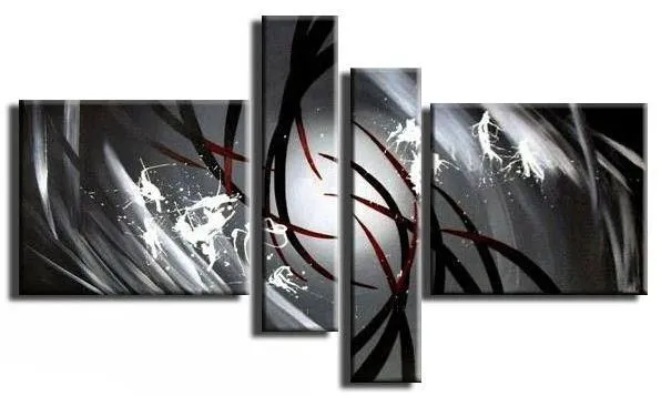 Cuadros abstractos modernos blanco y negro - Imagui
