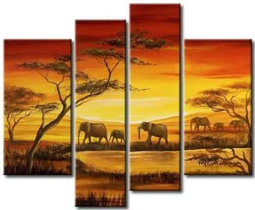 cuadros-africanos-paisajes5-piezas-moderno_MPE-O-2852236012_062012 ...