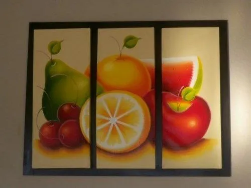 Pinturas minimalistas de frutas - Imagui