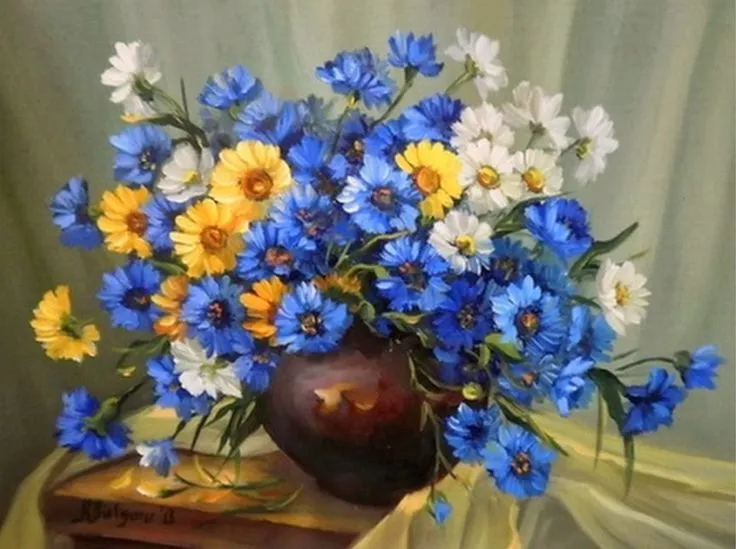 cuadros-de-flores-pintadas-al-oleo | Cuadros | Pinterest | Html