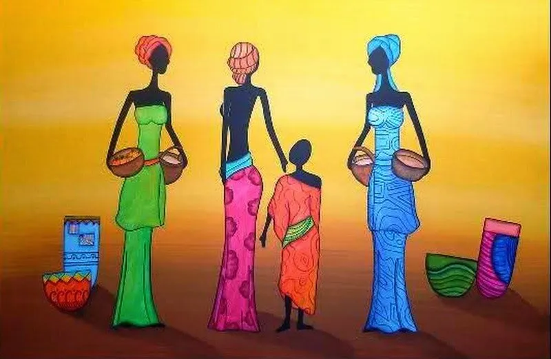 Cuadros Modernos Pinturas : Cuadros Étnicos Africanos Imágenes