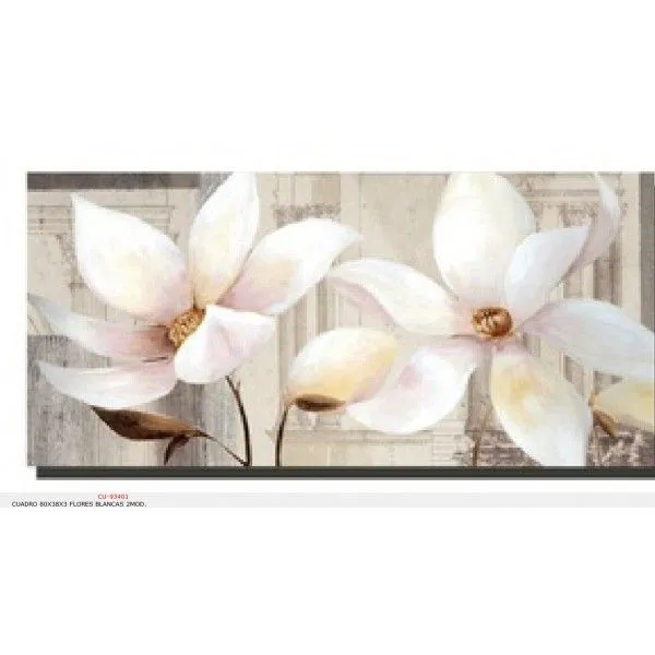 Cuadros flores blancas bimago - Imagui
