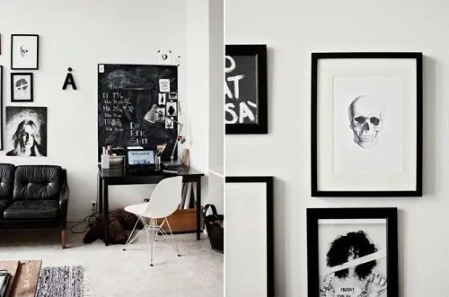 Cuadros minimalistas modernos blanco y negro - Imagui