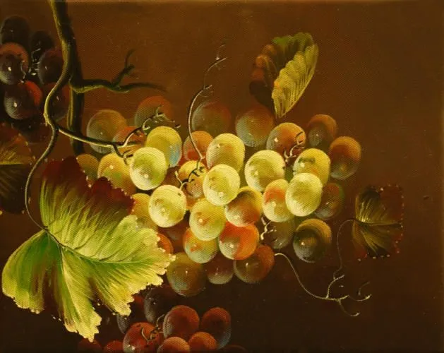 Cuadros modernos, cuadros de frutas y verduras, Racimo de uvas