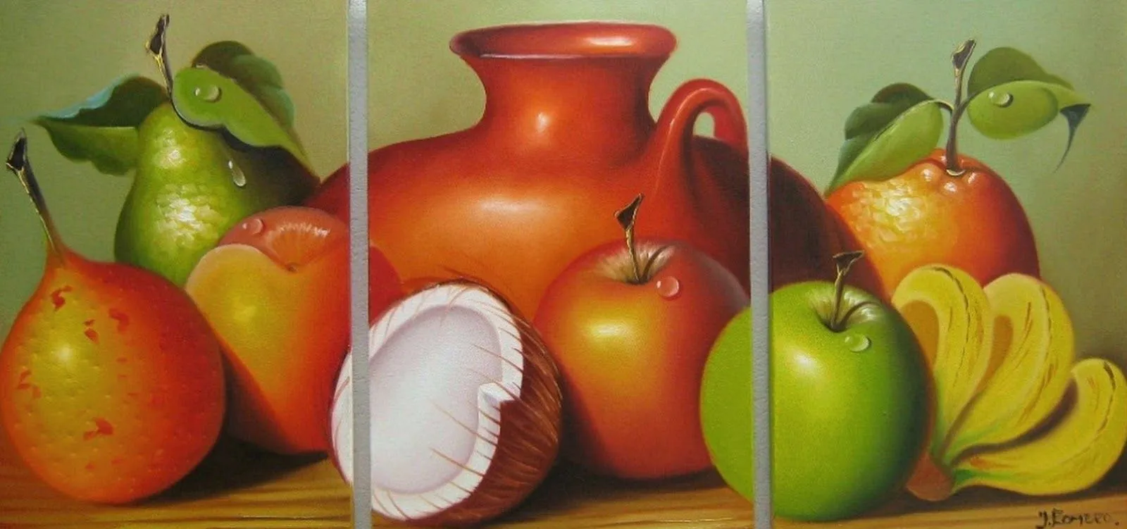 Cuadros Modernos Pinturas y Dibujos : Cuadros de Bodegones Trípticos Cuadros Modernos Pinturas y Dibujos : Cuadros de Bodegones Trípticos
