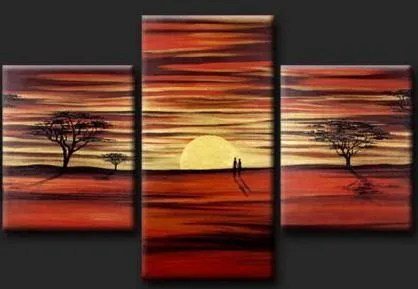 cuadros-modernos-tripticos-paisajes-africanos-texturados_MLA-O ...