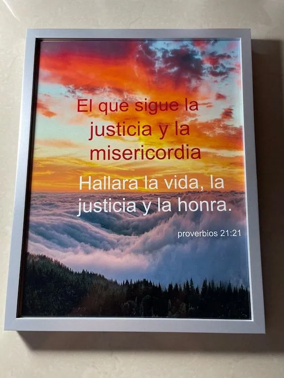 Cuadros con textos Biblicos - Etsy México