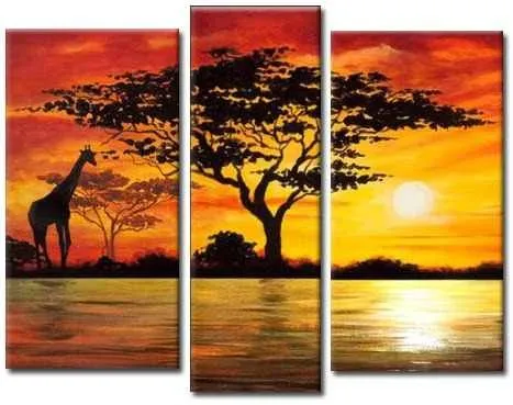 cuadros-tripticos-modernos-paisajes-africanos_MLA-O ...
