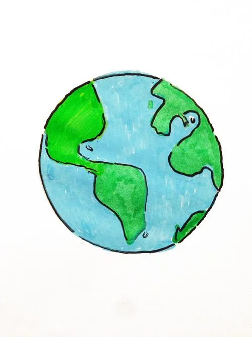 Cualquiera Dibuja — 030. El planeta tierra