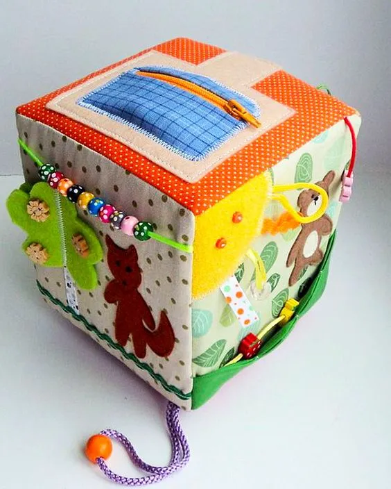 Cómo hacer un cubo de juguete con tela - Trapitos.com.ar - Blog