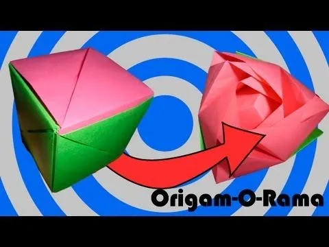 Cubo MÁGICO de PAPEL! (se transforma en rosa) - YouTube