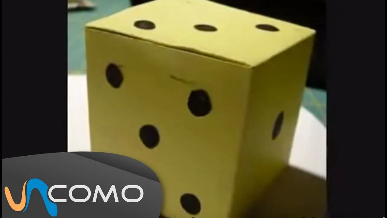 Cubo de papel o cartón - Dado - YouTube