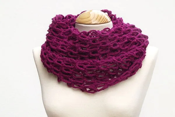 Cuellos de lana tejidos a crochet - Imagui