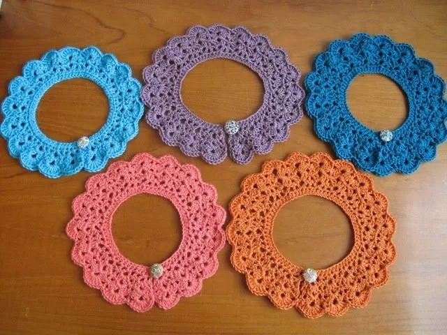 Cuellos a crochet para niñas - Imagui