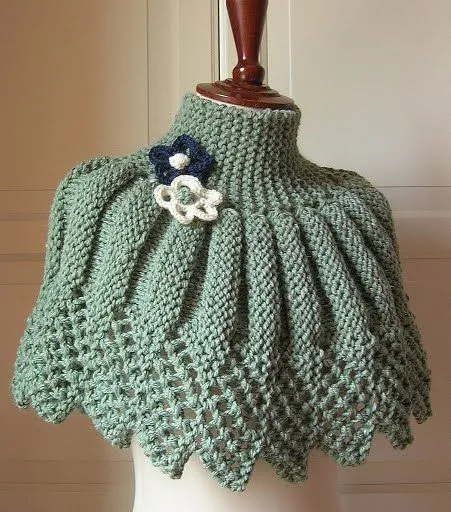 Cuellos tejidos,bufandas echarpes on Pinterest | Crochet Shawl ...