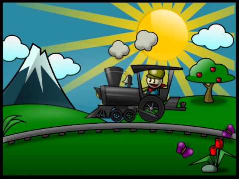 Cuento cantado corto para niños El tren - YouTube