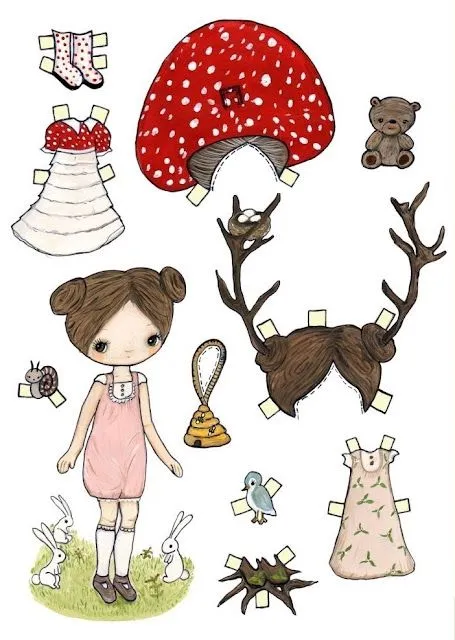 TE CUENTO UN CUENTO: muñecas para recortar y vestir TE CUENTO UN CUENTO: muñecas para recortar y vestir
