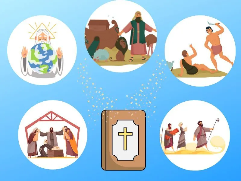6 cuentos cortos de la Biblia para niños | Historias bíblicas explicadas  fácilmente