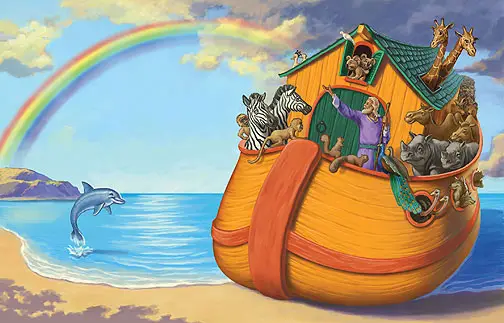 Cuentos infantiles de la biblia. El Arca de Noé. Autores de Cuentos
