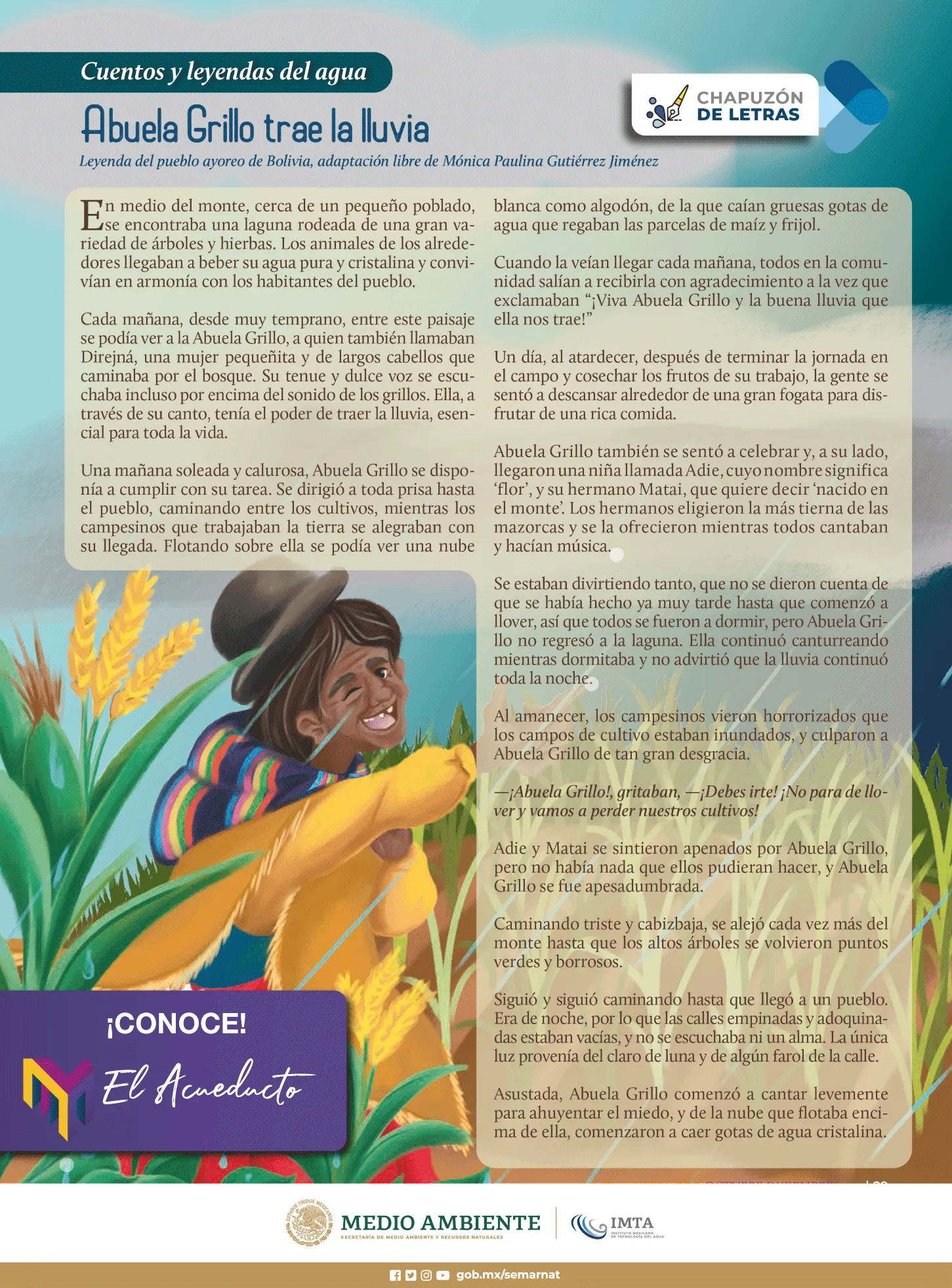 Cuentos y leyendas del agua: Abuela Grillo trae la lluvia (Infografía) –  Agua.org.mx